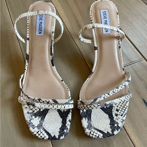 Steve Madden Snake skin heeled sandal